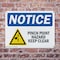 Signmission Pinch Point Hazard Keep Clear OSHA Notice Sign, Plastic, 10in W x 7in L, 2PK OS-2PACK-NS-P-710-L-17287 - alternate 5